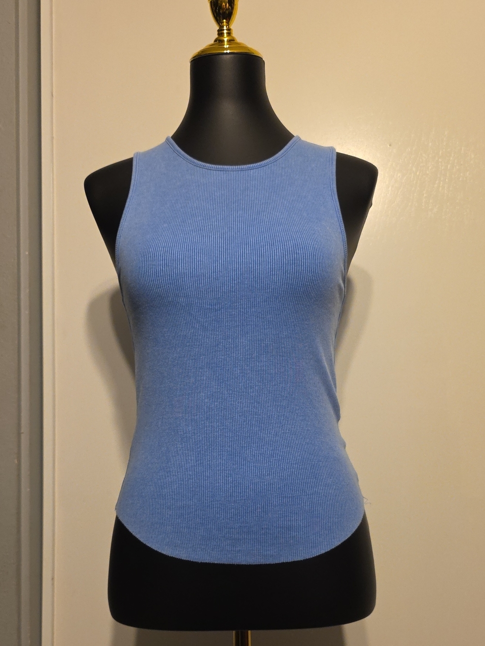 American Eagle Outfitters Light Blue Ribbed Tank
